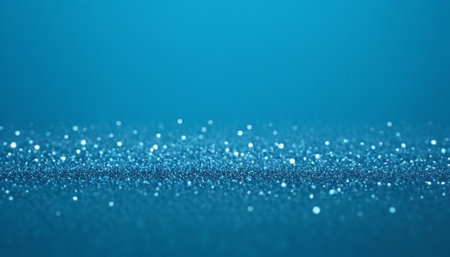 blue glitter vintage lights background. silver and blue. de-focusedの素材