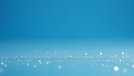 blue glitter vintage lights background. silver, blue and white. de focusedの素材
