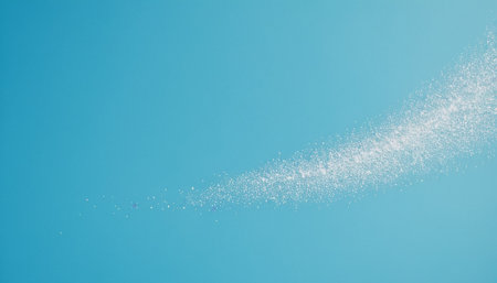snowflakes in the blue sky - retro vintage effect style picturesの素材