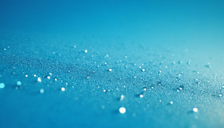abstract blue background with water drops, shallow depth of field.の素材
