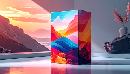 3d render, abstract background, modern design, product display templateの素材