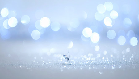 Abstract bokeh light background. Christmas and New Year concept.の素材