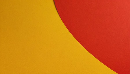 Red and yellow paper background with copy space for text or image.の素材