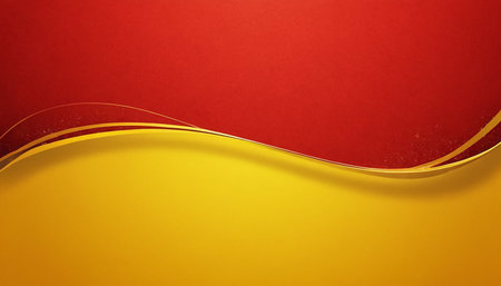 Abstract yellow and red background with copy space for text or image.の素材