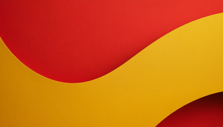Abstract red and yellow background with copy space for text or image.の素材