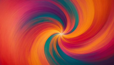 abstract colored spiral background - computer generated illustration, with copyspaceの素材