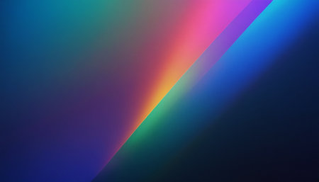 abstract background of multicolored lines in the form of a rainbowの素材