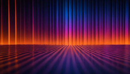 Abstract background of luminous lines. 3d rendering, 3d illustration.の素材