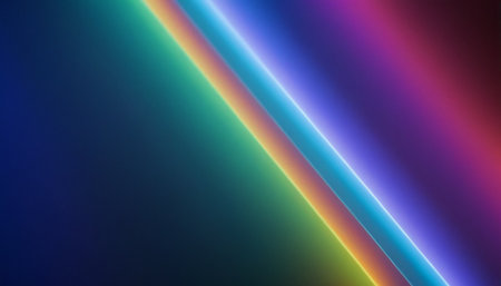 abstract multicolored background with lines and bokeh effectの素材