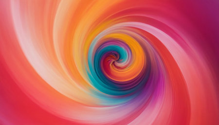 abstract background with smooth lines in red, orange and yellow colorsの素材