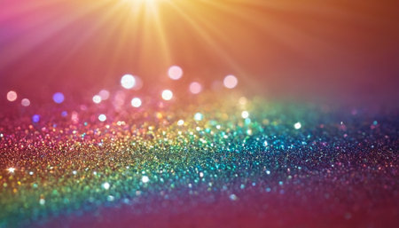 glitter vintage lights background. silver, blue and purple. de-focusedの素材