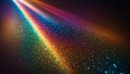 glitter vintage lights background. silver, blue and black. de-focusedの素材