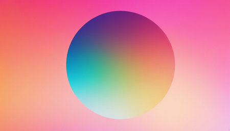 Abstract background with circle. Vector illustration. Colorful gradient background.の素材