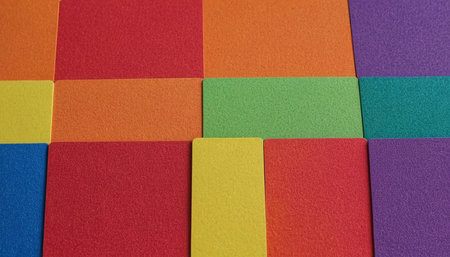 Colorful background made of sheets of paper. Colorful background.の素材