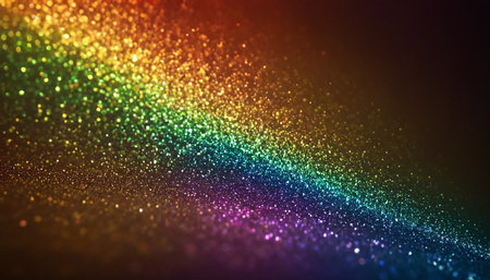 glitter vintage lights background. gold, blue and black. de-focusedの素材