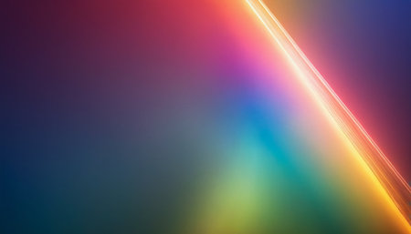 Abstract multicolored background with diagonal stripes. Futuristic technology style.の素材