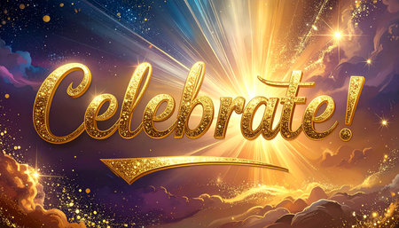 Cleveland Golden lettering on dark background. Vector illustration.の素材