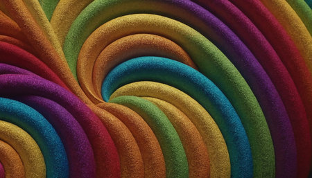 3d render of colorful abstract background with concentric rings. Abstract backgroundの素材