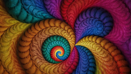 Fractal art background for creative design. Abstract fractal. Decoration for wallpaper desktop, poster, cover booklet, card. Psychedelic. Print for clothes, t-shirt.の素材