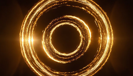 Abstract background. luminous swirling. Elegant glowing circle.  Sparking particle. Space tunnel. Glossy jellyfish. Colorful ellipse. Glint sphereの素材