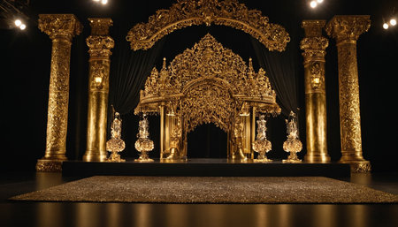 Buddhist temple in Bangkok, Thailand. Religious building design.の素材