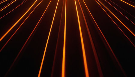 abstract background of the colored rays of light from the center pointの素材