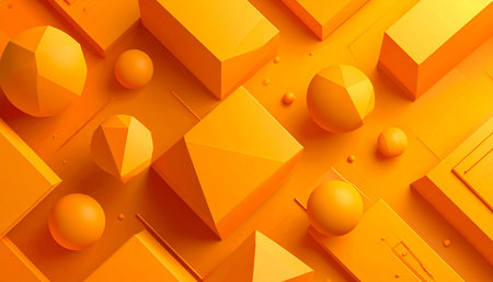 Abstract 3d rendering of geometric shapes. Futuristic background design.の素材