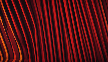 Red curtain background. 3d rendering, 3d illustration. Computer digital drawing.の素材