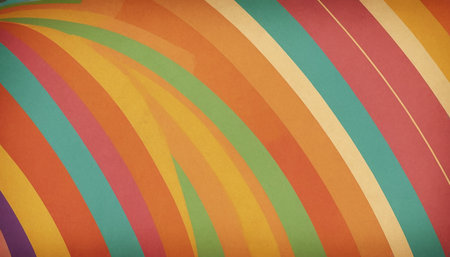 Colorful abstract background with stripes and lines in retro style for your designの素材