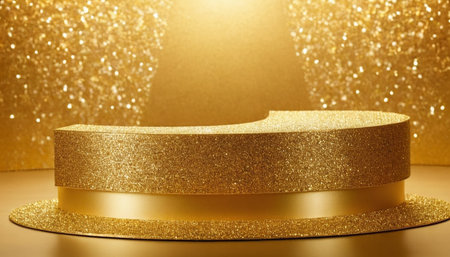 Abstract scene podium mockup. Award ceremony concept. 3d renderの素材