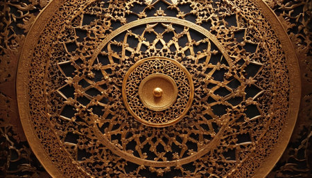 Arabic ornament on the wall of the mosque in moroccoの素材