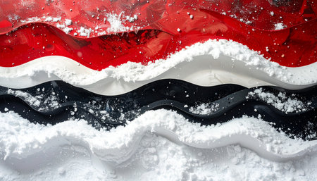 Winter tires in the snow. Winter tires on the road in the snow.の素材