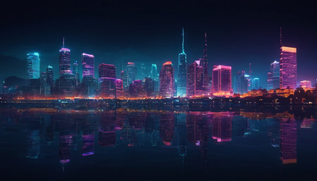 Shanghai Lujiazui Finance and Trade Zone of the modern city night sceneの素材