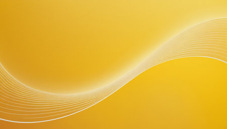 abstract background with smooth lines in yellow and white colors for designの素材
