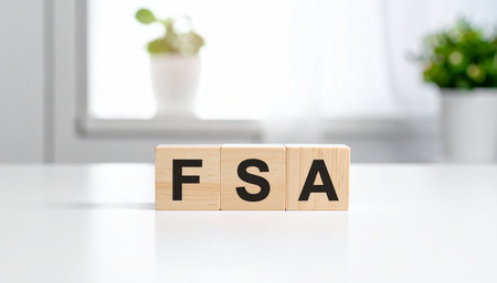 FSA - Frequently Asked Questions acronym on wooden cube block.の素材