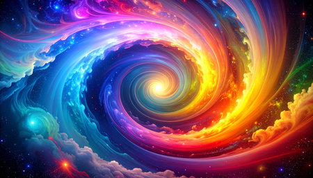 abstract fractal background a computer-generated 2D illustration, textureの素材