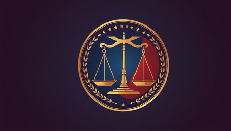 Law Firm logo. Law firm logo. Law firm logo. Vector illustration.の素材