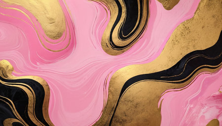 Marble abstract acrylic background. Marbling artwork texture. Agate ripple pattern. Gold powder.の素材