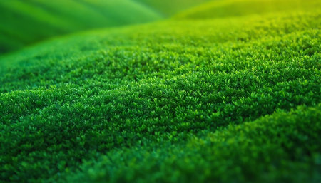 Green grass background. Green grass texture. Close up of green grass background.の素材