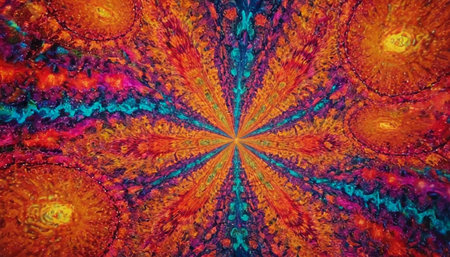 abstract fractal background a computer-generated 2D illustration, textureの素材