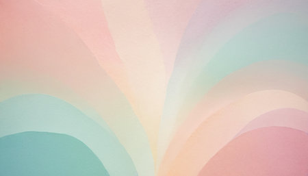 Soft pastel gradient Abstract watercolor painting background in sweet color.の素材