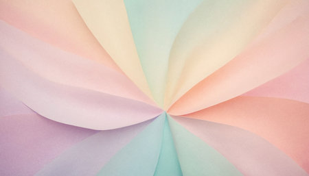 Colorful origami paper background. Pastel colors. Close up.の素材