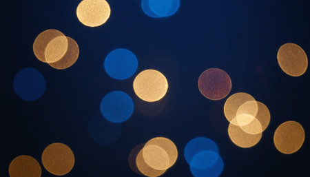 Abstract circular bokeh background of Christmaslight. Soft focus.の素材