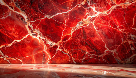Red marble texture background pattern with high resolution for interior or exterior design.の素材
