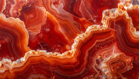 Red agate mineral texture as nice natural background. Agate textureの素材