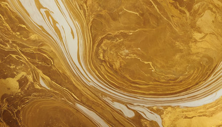 Marble abstract acrylic background. Marbling artwork texture. Agate ripple pattern. Gold powder.の素材