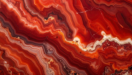 Marble texture background pattern with high resolution. Red agate.の素材