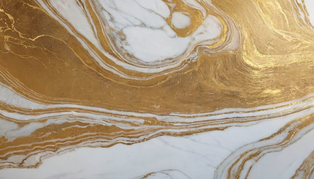 Gold marble texture background. Marbling artwork texture. Agate ripple pattern. Gold powder.の素材