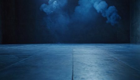 abstract scene of smoke from a chimney on a dark backgroundの素材
