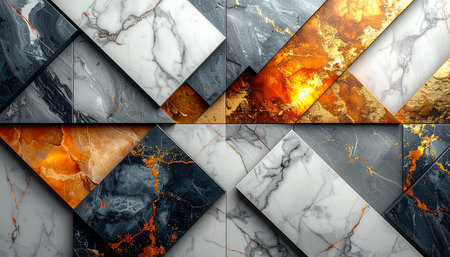 Marble patterned texture background. Marbles of different colors.の素材